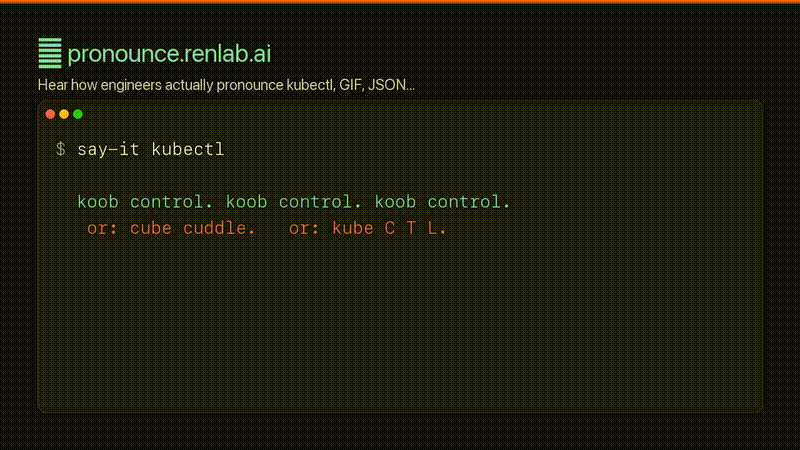 say-it terminal demo